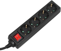 Maclean elektros juostelė, ilgintuvas, 4 lizdai, jungiklis, 3500W, 3m, vokiškas tipas, MCE196G