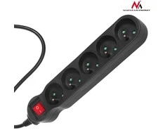 MACLEAN MCE184 Maclean MCE184 Maitinimo juostelė 5 lizdai su jungikliu 3 m laidas