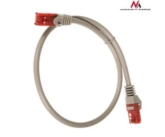 MACLEAN MCTV-300S Maclean MCTV-300S Patchcord UTP cat6 Kabelio kištukas-kištukas 0,5m sidabrinis
