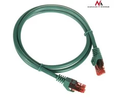 MACLEAN MCTV-301G Maclean MCTV-301G Patchcord UTP cat6 Kabelio kištukas-kištukas 1m žalias