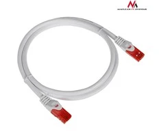 MACLEAN MCTV-301W Maclean MCTV-301W Patchcord UTP cat6 Kabelio kištukas-kištukas 1m baltas