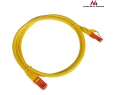 MACLEAN MCTV-301Y Maclean MCTV-301Y Patchcord UTP cat6 Kabelio kištukas-kištukas 1m geltonas