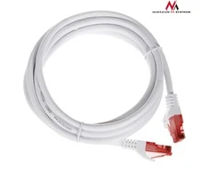 MACLEAN MCTV-302W Maclean MCTV-302W Patchcord UTP cat6 Kabelio kištukas-kištukas 2m baltas
