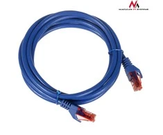 MACLEAN MCTV-303N Maclean MCTV-303N Patchcord UTP cat6 Kabelio kištukas-kištukas 3m mėlynas