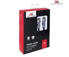 MACLEAN MCTV-705 Maclean MCTV-705 kabelio laidas HDMI-HDMI 3m v2.0 30AWG 4K 60Hz metalinis antgalis
