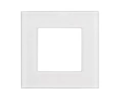 Szklana „Maclean“ vieno stiklo rėmelis, baltas, 86x86 mm, MCE730W