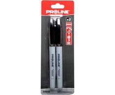 Proline Markery Permanentinio temperamento žymekliai "apvalūs", 2 vnt. juodi, kartonas, prolinas