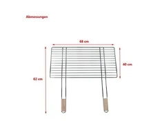 Ruszt FLORALAND MASTER GRILL GROTELĖS GRILIUI 68x40cm