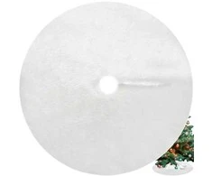 Baltas kilimėlis po eglute 90cm Ruhhy 22226