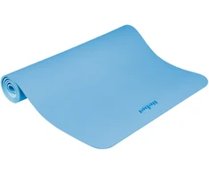 Gimnastikos kilimėlis jogai, pilatesui, fitnesui, 200x90cm, 1cm storio, TPE medžiaga, mėlyna, REBEL ACTIVE