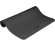 Gimnastikos kilimėlis jogai, pilatesui, fitnesui, 200x115 cm, 1 cm storio, TPE medžiaga, juodas, REBEL ACTIVE