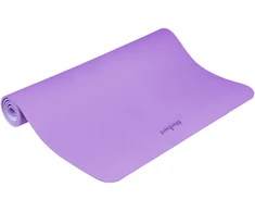 Gimnastikos kilimėlis jogai, pilatesui, fitnesui, 200x115cm, 1cm storio, TPE medžiaga, violetinė, REBEL ACTIVE