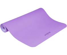 Gimnastikos kilimėlis jogai, pilatesui, fitnesui, 200x90cm, 1cm storio, TPE medžiaga, violetinė, REBEL ACTIVE