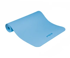 Gimnastikos kilimėlis jogai, pilatesui, fitnesui, 183x61cm, 1cm storio, TPE medžiaga, mėlyna, REBEL ACTIVE