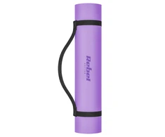 Gimnastikos kilimėlis jogai, pilatesui, fitnesui, 183x61cm, storis 1cm, TPE medžiaga, violetinė, REBEL ACTIVE