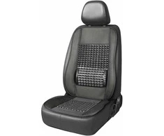 Amio Automobilio sėdynės kilimėlis su karoliukais 110 x 46 cm - juoda