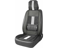 Amio Automobilio sėdynės kilimėlis su karoliukais 131 x 46 cm - juoda