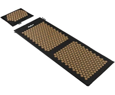Mata EKO kilimėlis su akupresūros smaigaliais ir pagalve, 130x50cm, XXL, auksiniai smaigaliai, Rebel Active