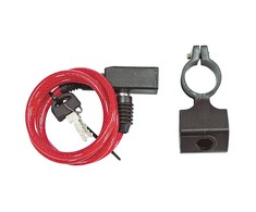 Mega Linka Plieninis spiralinis kabelis iš PVC 6/800 mm, nerūdijančio plieno, padengtas plastiku.