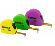 Mega Miara Matavimo juosta 5 m / 19 mm, 2 kamšteliai, PVC, minkšta