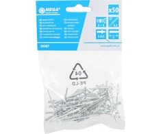Kniedės alium.-plien. 4,0x12.7mm 50vnt Mega