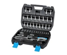Mega Rinkinys 46 galvučių ir antgalių rinkinys 1/4'', 4-14 mm