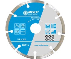 Mega Tarcza Segmentuotas deimantinis diskas (kiet. pumpuras) 115 * 1,9 * 6,8 * 22,2