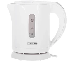 Mesko | Virdulys | MS 1376 | Electric | 850 W | 0.8 L | Plastic | 360° rotational base | Baltas