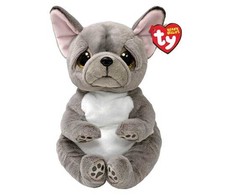 Meteor TY INC. Talismanas TY Beanie Bellies WILFRED šuniuko talismanas pilkas 24 cm 43212