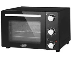 Mikrobangų krosnelė Adler elektrinė orkaitė | AD 6024 | 22 L | 1300 W | Juodas