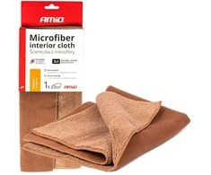 Mikropluošto šluostė 2in1 CORAL+SUEDE 30×30 cm, 500g/m², AMIO-03982