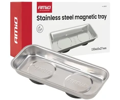 Nerūdijančio plieno magnetinis padėklas 150×65×27 mm AMIO-04917