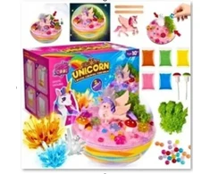 Lean Toys Kristalų auginimo rinkinys su terariumu ir apšvietimu