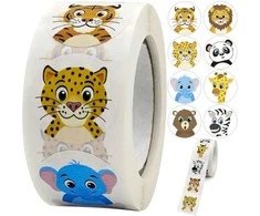 Motyvaciniai lipdukai vaikams - ritinys po 500 vnt. Kruzzel 22947