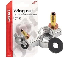 Drugelio kompresoriaus veržlė m16 x 1,5, skirta 8 mm amio-04499