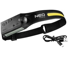 Neo Tools NEO LED Žibintuvėlis-Diržas 99-097 (2in1, XPE/COB, 1200mAh)