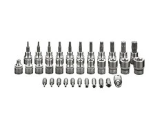 Bity Torx 3/8" antgalių rinkinys, 34 vnt.
