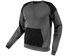 Bluza, COMFORT džemperis, pilkas ir juodas, XL dydis