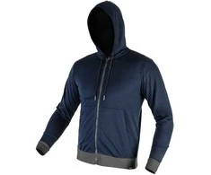 Bluza, COMFORT užtraukiamas džemperis su gobtuvu, tamsiai mėlynas, XL dydis