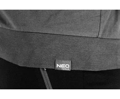 Neo Bluza, COMFORT užtraukiamas džemperis su gobtuvu, pilkas, XXL dydis