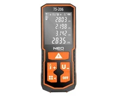 Neo Lazerinis atstumo matuoklis su 100 m nuotoliu ir IP54 apsauga