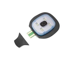 Kepurė Czapka Neo dangtelis su žibintuvėliu (dangtelis su LED žibintuvėliu, tamsiai mėlyna-pilka-tikras PREMIUM)
