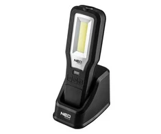 Neo Lampa 550 lm COB LED dirbtuvių lempa + pagrindas + įkroviklis