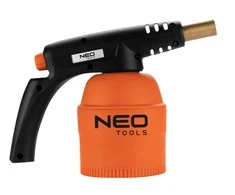 Neo Lampa Dujinis degiklis 190 g kasetėms + 4 daugkartinio pildymo dujų kasetės
