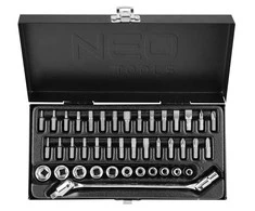 Klucze Antgalių rinkinys Neo 1/4", 41 vnt