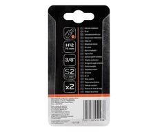 HEX Antgaliukai NEO 12 x 75 mm S2 plieno (2 vnt.)