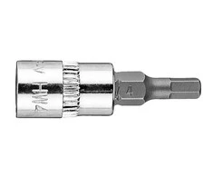 Końcówka H4 šešiakampis antgalis ant 1/4 colio lizdo, trumpas, 37 mm