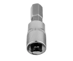 Końcówka H7 šešiakampis antgalis ant 1/4 colio lizdo, trumpas, 37 mm