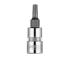 Końcówka Torx TX20 antgalis ant 1/4 colio lizdo, trumpas, 37 mm