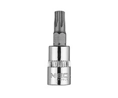Końcówka Torx TX30 antgalis ant 1/4 colio lizdo, trumpas, 37 mm